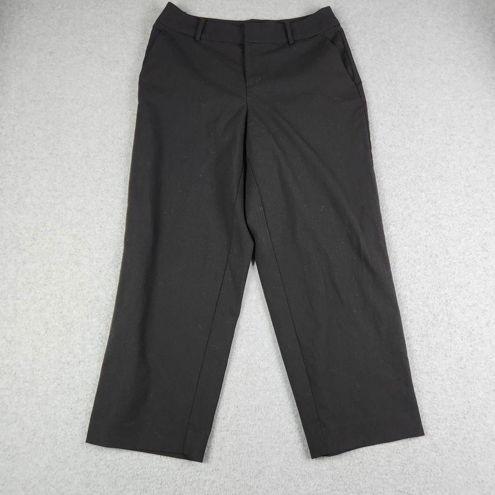 A New Day Pants Women's 8 Black Career Casual Stretch Elastizado High Waisted